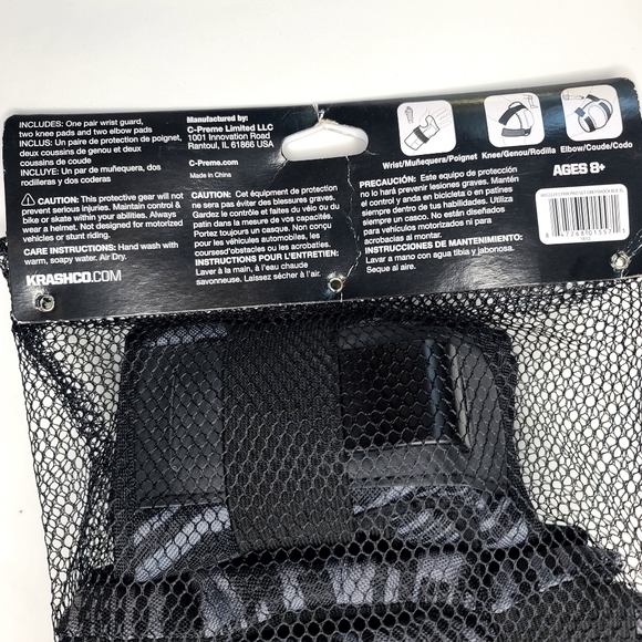 Krash Kids Skateboard Scooter Bike Elbow Wrist & Knee Protection Gear Pa… - Picture 4 of 8